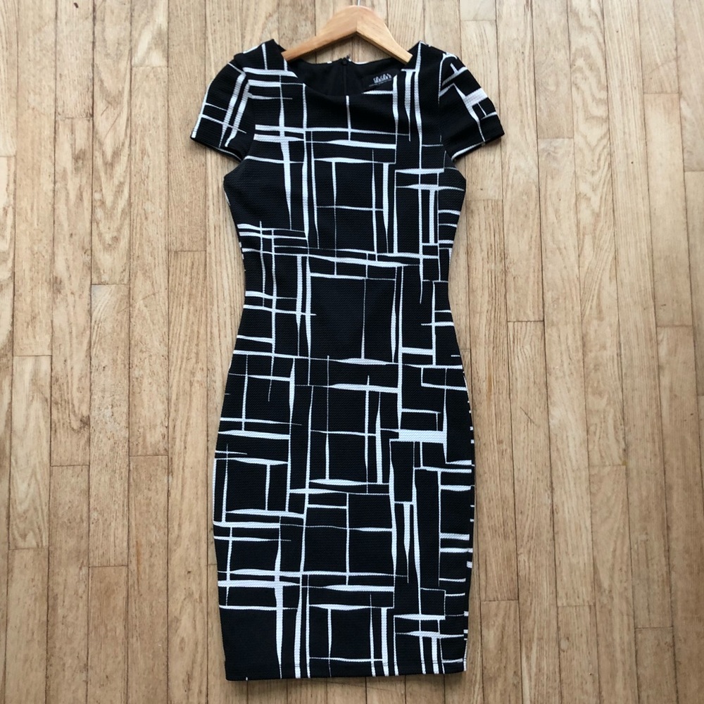 Lulus black and white dress